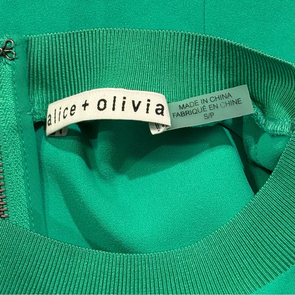 Alice + Olivia Size Small Mint Kelly Catalina T-Shirt Mini Dress Designer Party - Picture 3 of 6